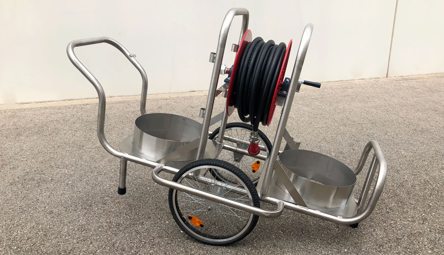 Chariot de balayage CA02BA avec tuyau et lance