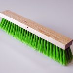 Brosse à balayeuse verte fine