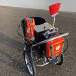 Chariot de balayage EC90SO avec souffleuse