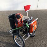 Chariot de balayage EC90SO avec souffleuse